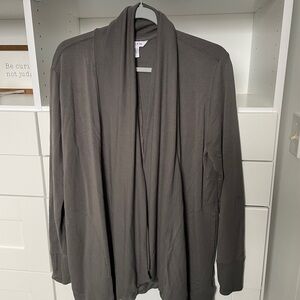 Athleta Taupe Open Front Cardigan